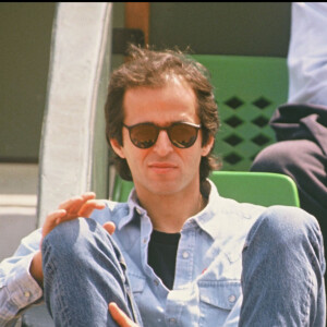 Jean-Jacques Goldman et Catherine Morlet à Roland Garros en 1990