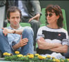 Jean-Jacques Goldman et Catherine Morlet à Roland Garros en 1990