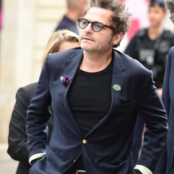 Matthieu Chedid (le chanteur M) - Obsèques de Jane Birkin, le 24 juillet 2023.