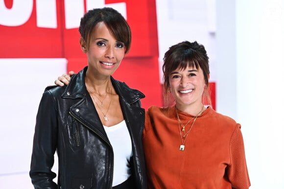 Exclusif - Sonia Rolland et Beatrice De La Boulaye - Enregistrement de l'émission "Vivement Dimanche" au Studio Gabriel, présentée par M.Drucker sur France 3 © Guillaume Gaffiot / Bestimage 