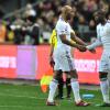 Nicolas Anelka et Djibril Cissé lors du match amical de l'équipe de France face à l'Espagne