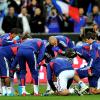 L'équipe de France lors du match amical de l'équipe de France face à l'Espagne
