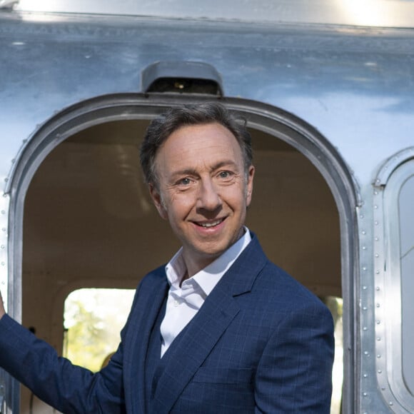 Exclusif - Stéphane Bern (Chaussures Louboutin aux couleurs Bleu Blanc Rouge) - Backstage de l'enregistrement de l'émission "Le concert de Paris" à la Tour Eiffel pour le 14 Juillet à Paris © Pierre Perusseau-Tiziano da Silva / Bestimage