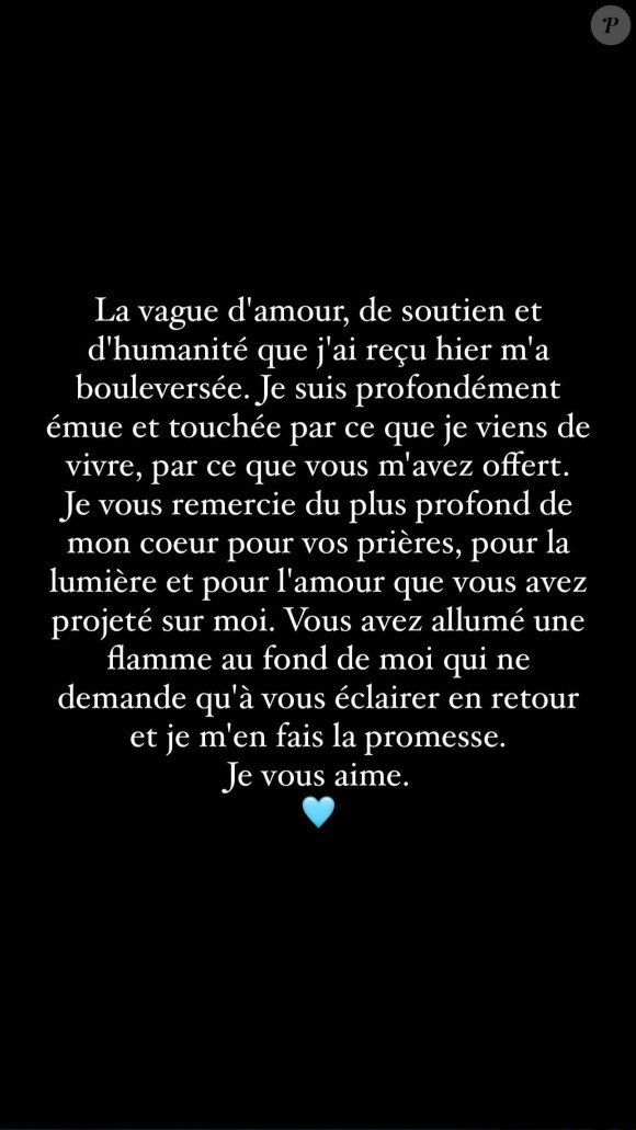 Ce 26 juillet 2023, elle a donc tenu à remercier sa communauté.
Caroline Receveur remercie ses abonnés sur Instagram.