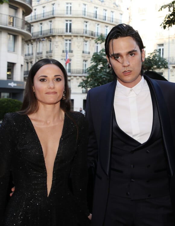 Alain-Fabien Delon et sa compagne Capucine Anav (habillée par Stevens Ishay Couture) aux arrivées de la 10ème édition du "Global Gift Gala" à l'hôtel Four Seasons George V à Paris, le 3 juin 2019. © Denis Guignebourg/Bestimage 