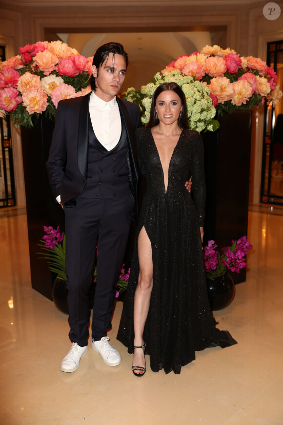 Exclusif - Alain-Fabien Delon et sa compagne Capucine Anav (habillée par Stevens Ishay Couture) au cocktail de la 10ème édition du "Global Gift Gala" à l'hôtel Four Seasons George V à Paris, le 3 juin 2019. © Cyril Moreau/Global Gift Foundation/Bestimage