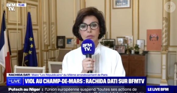 Après le viol du 26 juillet
Rachida Dati sur BFMTV.