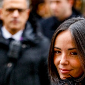 Agathe Auproux - Arrivées au défilé de mode Haute-Couture Elie Saab au Carreau du Temple lors de la Fashion Week Printemps-été 2023 de Paris, France, le 25 janvier 2023. © Christophe Clovis/Bestimage
