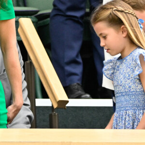 Kate Middleton, le prince William, la princesse Charlotte et le prince George à Wimbledon.