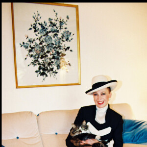 Geneviève de Fontenay en 1993 dans son appartement à Saint-Cloud