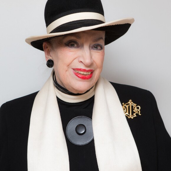 La dame au chapeau est décédée ce mardi 1er août 2023.
Archives - Portrait de Geneviève de Fontenay lors de l'enregistrement de l'émission "Les Grands du Rire". Le 10 février 2016