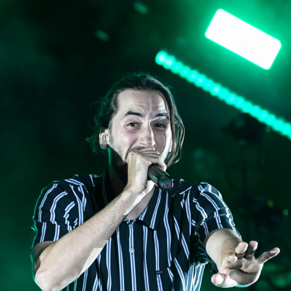 Orelsan sur scène avec Lomepal - 21ème édition du festival Solidays à l'hippodrome de Longchamp à Paris - Jour 1. Le 21 juin 2019 © Lionel Urman / Bestimage 