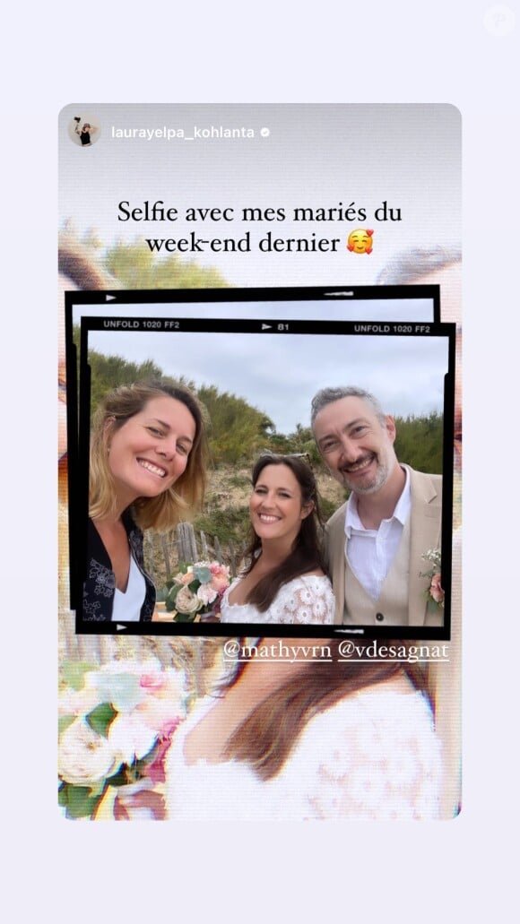 La photographe Laura Yel'pa, vue dans "Koh-Lanta" cette année, a aussi publié des images dans sa story Instagram.
Vincent Desagnat immortalisé à son mariage avec Mathilde Vernon.