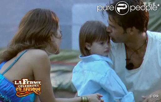 David Charvet reçoit la visite de sa famille : sa femme Brooke Burke et leurs deux enfants.
