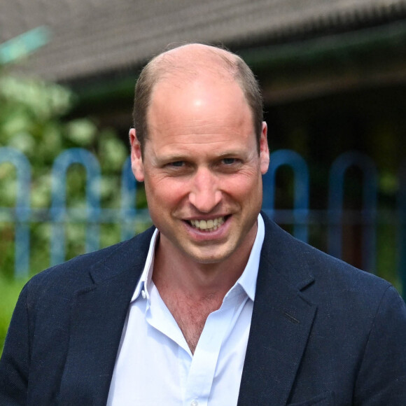 Le prince William, prince de Galles lors d'une visite à l'école primaire Maindee à Newport, Royaume Uni, le 26 juin 2023. 