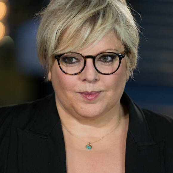 Exclusif - Laurence Boccolini - Backstage de l'enregistrement de l'émission "La télé chante pour le Sidaction" aux Folies Bergère à Paris. L'émission sera diffusée sur France 2, le 28 mars. 