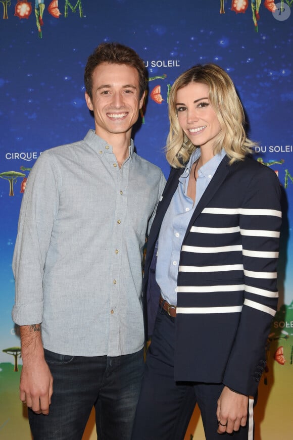 Première sortie officielle pour Hugo Clément et sa compagne Alexandra Rosenfeld (Miss France 2006) - Première du spectacle "Totem" du Cirque du Soleil au parc de Bagatelle à Paris, France, le 30 octobre 2018.