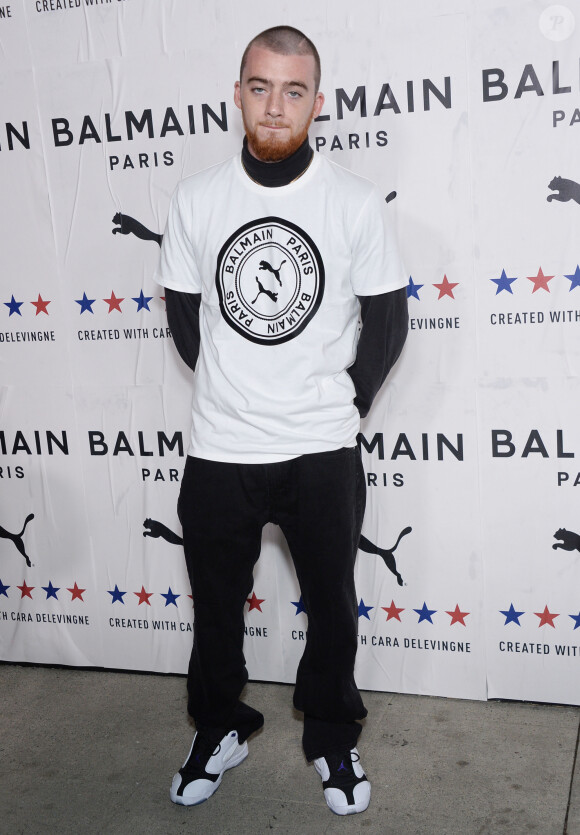 Angus Cloud au photocall de la soirée "Puma x Balmain" à Los Angeles, le 21 novembre 2019.