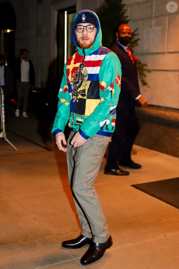 Angus Cloud - People à la sortie de l'hôtel Ritz-Carlton à New York, à l’occasion du défilé de mode Ralph Lauren au Musée d’Art Moderne de New York, le 22 mars 2022.