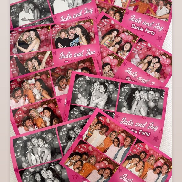 La fête d'anniversaire de Jade et Joy Hallyday, sur le thème Barbie