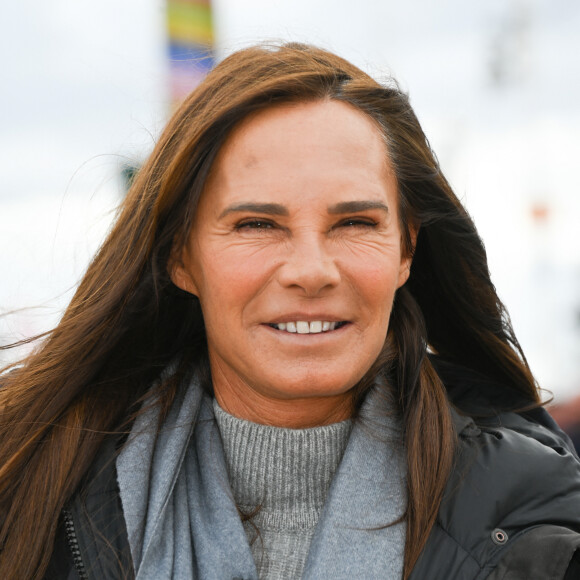 Nathalie Marquay-Pernaut (Miss France 1987) lors de l'inauguration de l'Allée Jean-Pierre Pernaut à la Foire du Trône (fête foraine parisienne) sur la pelouse de Reuilly dans le bois de Vincennes du 12ème arrondissement de Paris, France, le 1er avril 2023. © Coadic Guirec/Bestimage