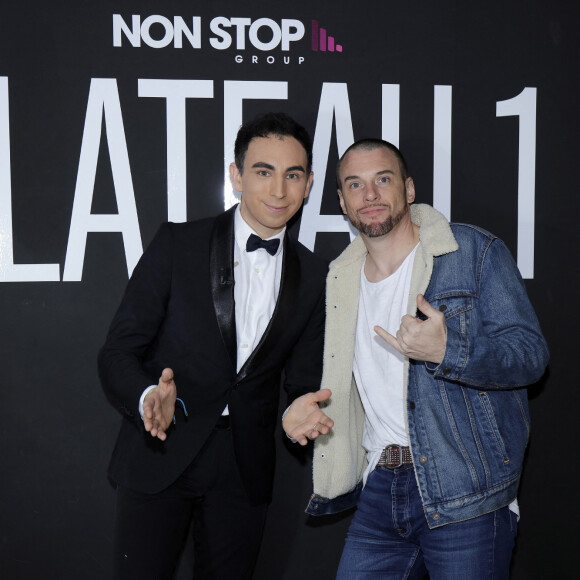 Exclusif - Norbert Tarayre et Jordan De Luxe lors de l'enregistrement de l'émission "L'Instant De Luxe" pour la chaine Non Stop People. Le 24 novembre 2020 © Cédric Perrin / Bestimage 