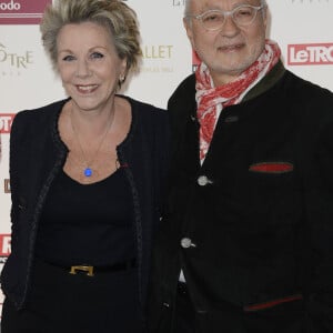 Francoise Laborde et son mari Jean-Claude Paris - La 95ème édition du Prix d'Amérique Opodo à l'Hippodrome de Paris-Vincennes, le 31 janvier 2016. © Guirec Coadic/Bestimage 