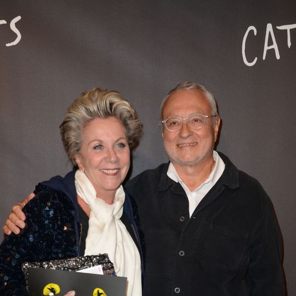 Françoise Laborde et son mari Jean-Claude Paris - Première de la comédie musicale "Cats" au théâtre Mogador à Paris, le 1er octobre 2015.
