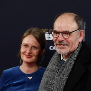 Jean-Pierre Darroussin et sa femme Anna Novion lors du photocall lors de la 45ème cérémonie des César à la salle Pleyel à Paris le 28 février 2020 © Dominique Jacovides / Olivier Borde / Bestimage 