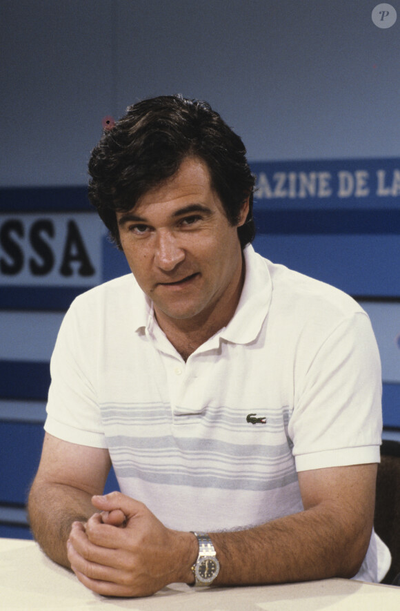 En France, à Paris, portrait de Georges PERNOUD sur le plateau de THALASSA. Le 4 septembre 1984 © Jean-Claude Colin via Bestimage