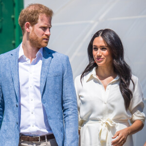 Le prince Harry, duc de Sussex, et Meghan Markle, duchesse de Sussex, visite l'association "Yes" (Youth Employment Service) qui oeuvre pour résoudre le problème du chômage des jeunes en Afrique du Sud. Johannesburg.