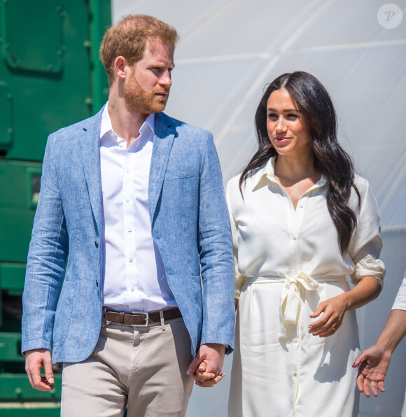 Le prince Harry, duc de Sussex, et Meghan Markle, duchesse de Sussex, visite l'association "Yes" (Youth Employment Service) qui oeuvre pour résoudre le problème du chômage des jeunes en Afrique du Sud. Johannesburg.