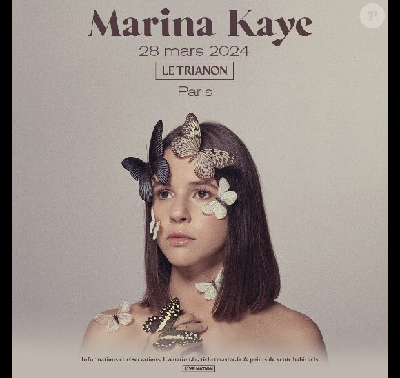 Marina Kaye sera en concert le 28 mars 2024 au Trianon.