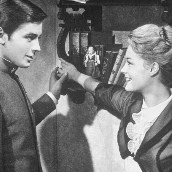 Lors du tournage du film "Christine", Alain Delon et Romy Schneider se sont rencontrés et sont tombés amoureux
Alain Delon et Romy Schneider dans le film "Christine"