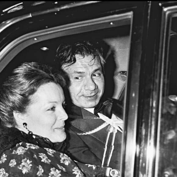 Michel Galabru et Romy Schneider en 1977