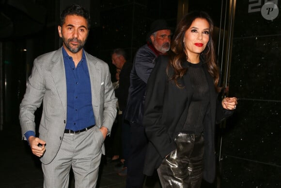 Exclusif - Eva Longoria et son mari Jose Baston ont fait un dîner romantique au Restaurant Avra à Beverly Hills, États Unis le 1er Avril 2023. 