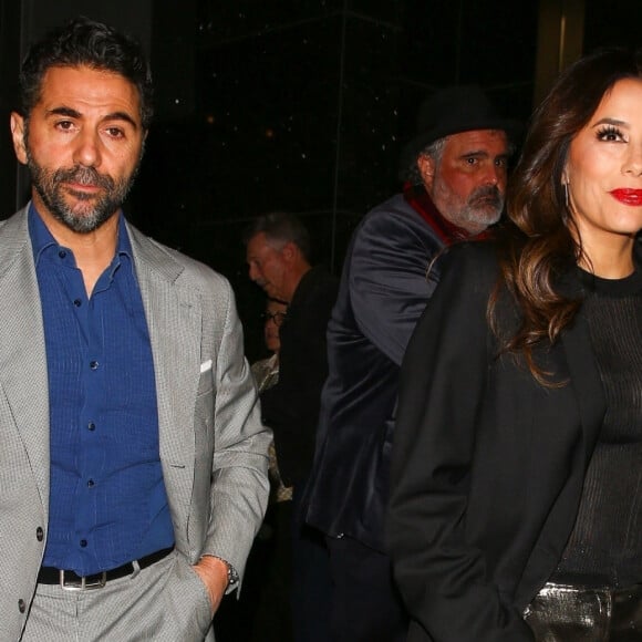 Exclusif - Eva Longoria et son mari Jose Baston ont fait un dîner romantique au Restaurant Avra à Beverly Hills, États Unis le 1er Avril 2023. 