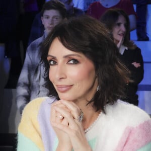 Exclusif - Géraldine Maillet sur le plateau de l'émission Touche pas à mon poste (TPMP) présentée par C.Hanouna et diffusée en direct sur C8 le 20 mars 2023. © Jack Tribeca / Bestimage