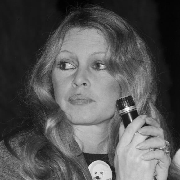 Brigitte Bardot en conférence de presse pour la protection des animaux, pour faire cesser le massacre des bébés phoques. Le 12 mars 1979 © Jean-Claude Woestelandt / Bestimage 