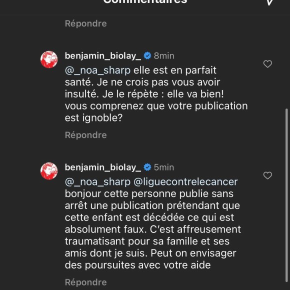 "C'est affreusement traumatisant", a-t-il écrit.
Benjamin Biolay s'est vivement énervé sur Instagram.
