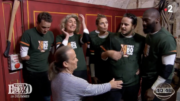 Yanis Marshall chute lourdement dans "Fort Boyard", France 2