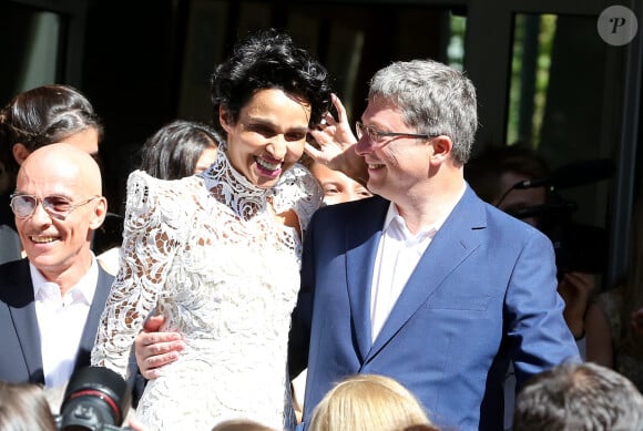 Mariage de Farida Khelfa et Henri Seydoux à Paris à la mairie du 17e arrondissement le 1er septembre 2012