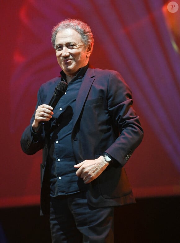 Exclusif - Michel Drucker - Soirée du 20ème anniversaire de la chaîne Mélody TV à l'Olympia de Paris le 8 juin 2022.  © Coadic Guirec - Giancarlo Gorassini/Bestimage 