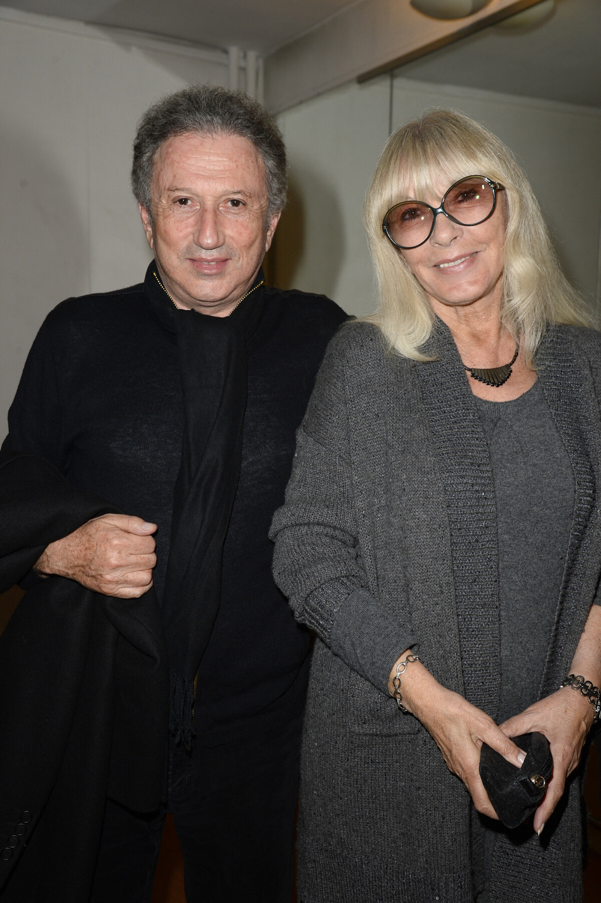 Photo Exclusif Michel Drucker avec son épouse Dany Saval People backstage lors du concert