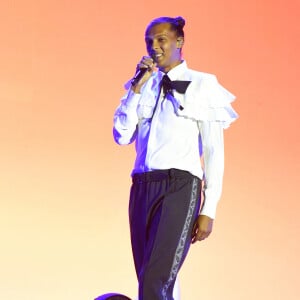 Concert de Stromae au festival Rock en Seine dans le parc de Saint Cloud, le 28 août 2022.