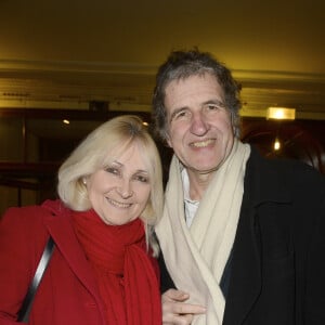 Gérard Leclerc et sa femme Julie - Générale de la pièce "Tout à Refaire" au théâtre de la Madeleine à Paris, le 8 février 2016. © Guirec Coadic/Bestimage 