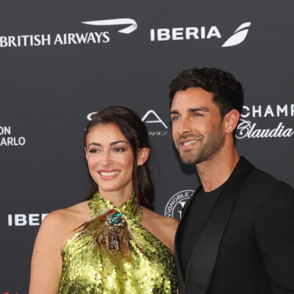 Rachel Legrain-Trapani (Miss France 2007) et son compagnon Valentin Léonard au photocall de la cérémonie d'ouverture de la 61ème édition du Festival de Télévision de Monte-Carlo au Grimaldi Forum, à Monaco, le 17 juin 2022. © Claudia Albuquerque/Bestimage