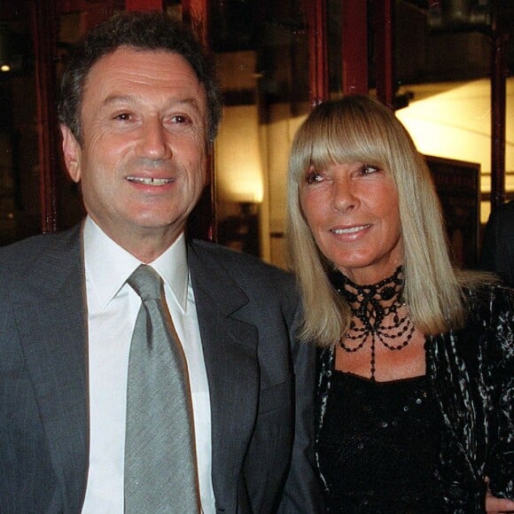 Michel Drucker - Dany Saval - au théâtre du Palais Royal à Paris.