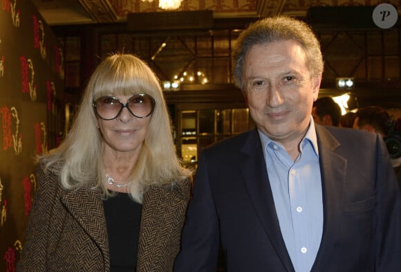 Dany Saval et son mari Michel Drucker - Première de la comédie musicale "La Belle et la Bête" avec Vincent Niclo dans le rôle de la Bête au théâtre Mogador à Paris le 20 mars 2014.