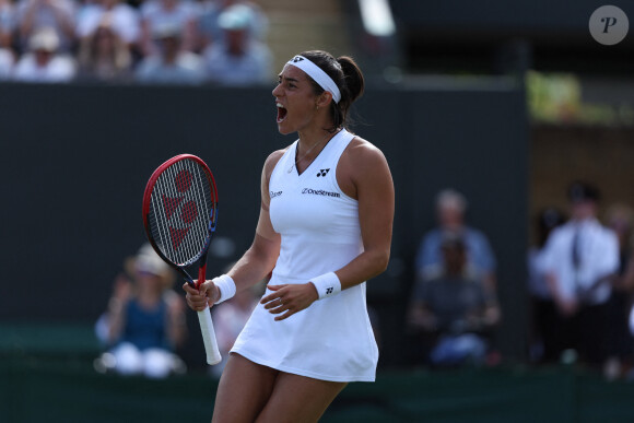 Caroline Garcia lors du tournoi de Wimbledon 2023 à Londres, le 6 juillet 2023.